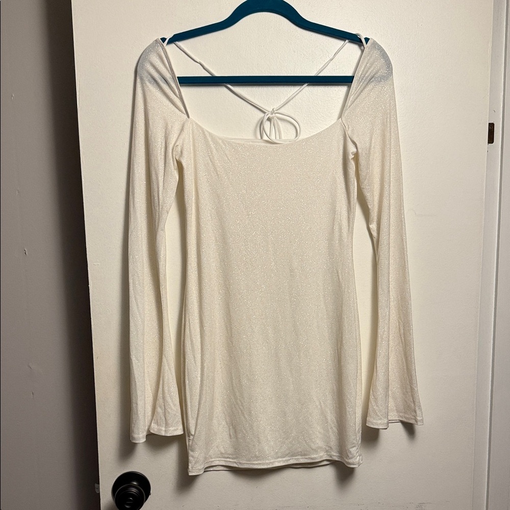 Lucy in the Sky Cream Long Sleeve Dress